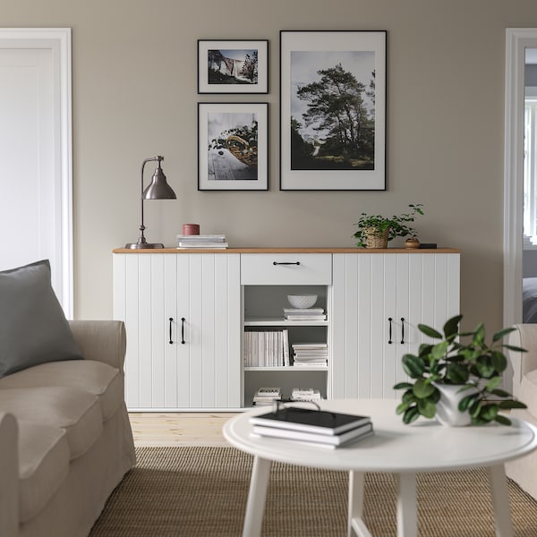 IKEA SKRUVBY storage combination, 74 3/4x35 3/8 in White, Ikea Ireland | 3105AMBDO