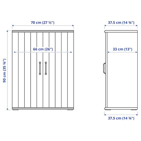 IKEA SKRUVBY storage combination, 74 3/4x35 3/8 in White, Ikea Ireland | 3105AMBDO