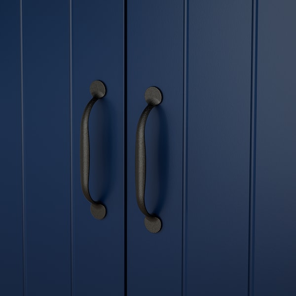 IKEA SKRUVBY storage combination, 74 3/4x35 3/8 in Black / Blue, Ikea Ireland | 6814DRMNF