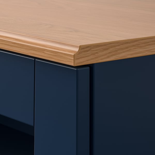 IKEA SKRUVBY storage combination w/glass doors, 74 3/4x35 3/8 in Black / Blue, Ikea Ireland | 6972PRBHS