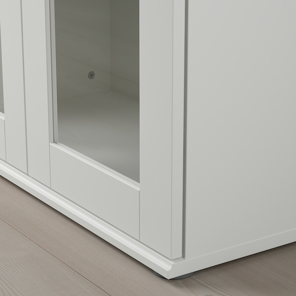 IKEA SKRUVBY storage combination w/glass doors, 74 3/4x35 3/8 in White, Ikea Ireland | 0945OVDRE