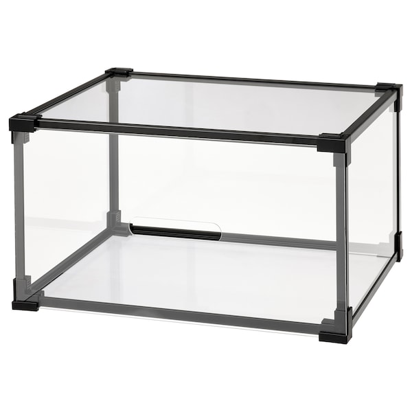 IKEA SKUFFEN shoe box, clear, 14x11x8 in, Ikea Ireland | 7285LGJEF