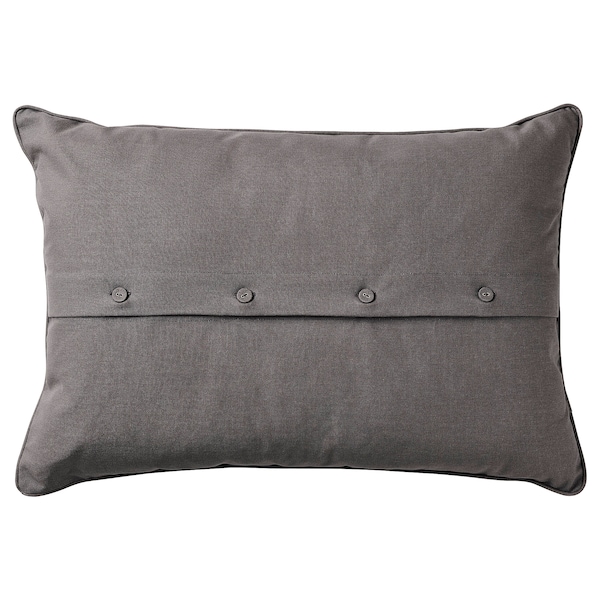 IKEA SKUGGNÄVA cushion, white/gray, 16x23 in, Ikea Ireland | 6241QANMK