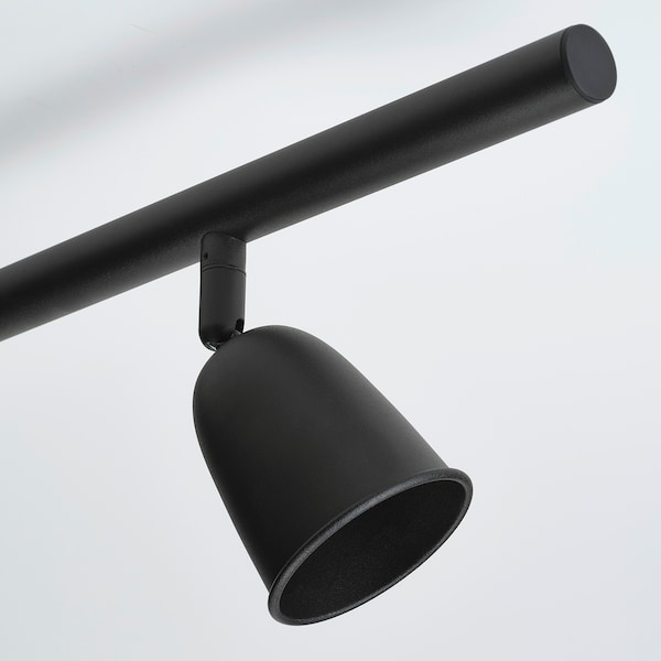 IKEA SKURUP Ceiling track, 3 spotlights, black, Ikea Ireland | 6723PICFJ