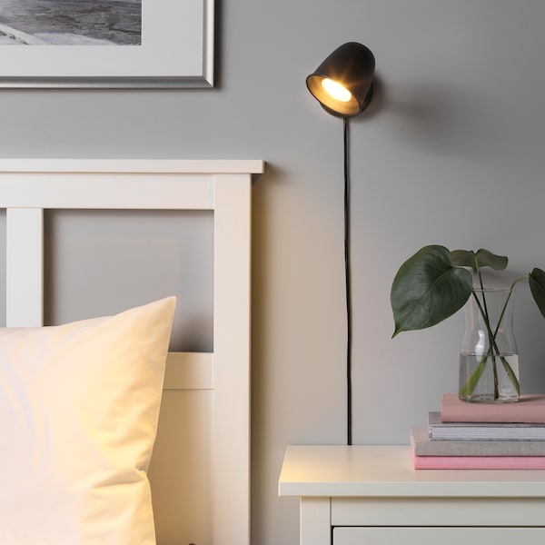 IKEA SKURUP wall lamp, black, Ikea Ireland | 2148GHSZA