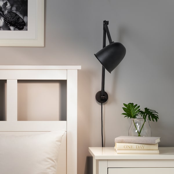 IKEA SKURUP work/wall lamp, black, Ikea Ireland | 5618JZKTE