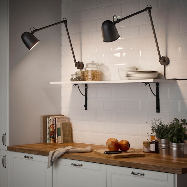 IKEA SKURUP work/wall lamp, black, Ikea Ireland | 5618JZKTE