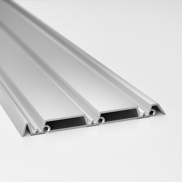 IKEA SKYTTA rail for sliding door frame, 3 tracks Aluminum Color, Ikea Ireland | 3465RQEHK