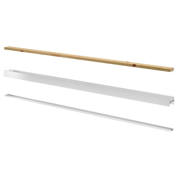 IKEA SKYTTA rail for sliding door frame, 2 tracks Aluminum Color, Ikea Ireland | 6104UFVAR