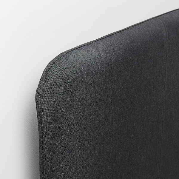 IKEA SLATTUM upholstered bed frame, Full Vissle Dark Gray, Ikea Ireland | 8504TVUYL