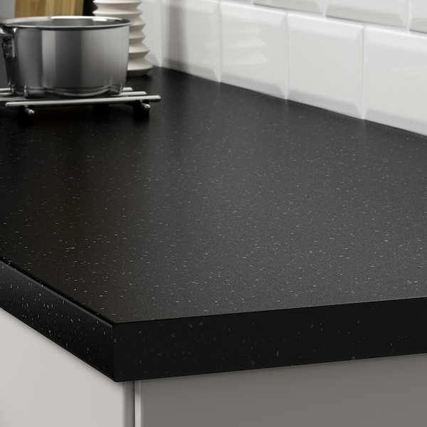 IKEA SÄLJAN Countertop, black mineral effect, laminate, 74x1 1/2 in, Ikea Ireland | 1687XAQKG