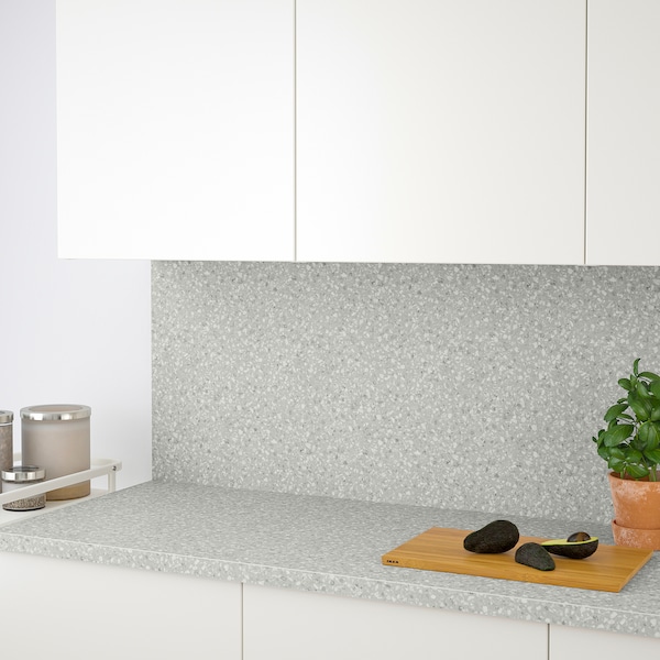 IKEA SÄLJAN countertop, laminate, 74x1 1/2 in Light Gray Mineral Effect / Laminate, Ikea Ireland | 6023QYRTZ
