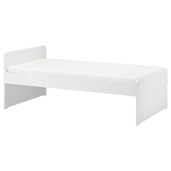 IKEA SLÄKT bed frame with slatted bed base, Twin White, Ikea Ireland | 4293XJTUC