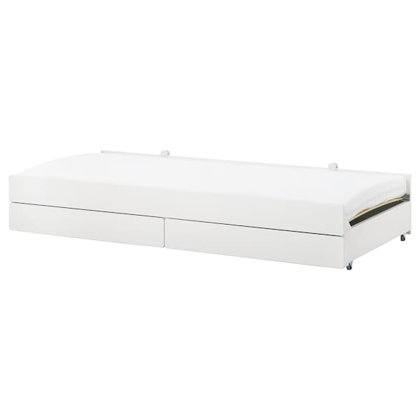 IKEA SLÄKT pull-out bed with storage, Twin White, Ikea Ireland | 6890UKCEX