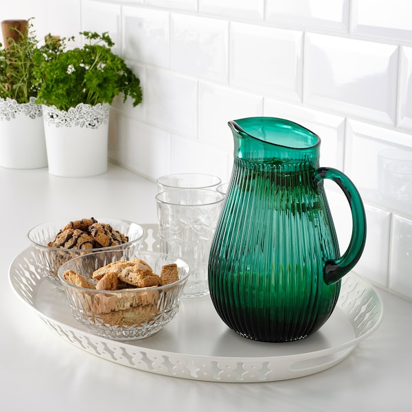 IKEA SÄLLSKAPLIG pitcher, patterned/green, 68 oz, Ikea Ireland | 0132RQHTZ