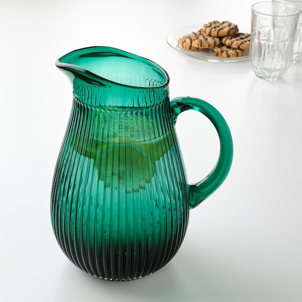 IKEA SÄLLSKAPLIG pitcher, patterned/green, 68 oz, Ikea Ireland | 0132RQHTZ
