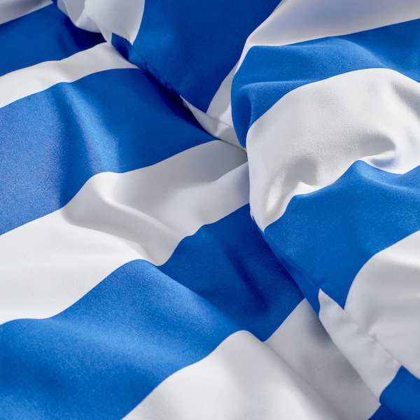 IKEA SLÅNHÖSTMAL comforter set, Full/Queen Blue / White, Ikea Ireland | 8359BQORP