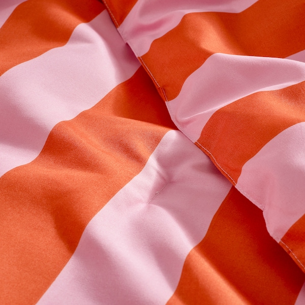 IKEA SLÅNHÖSTMAL comforter set, Full/Queen Pink / Orange, Ikea Ireland | 4560GJZUV