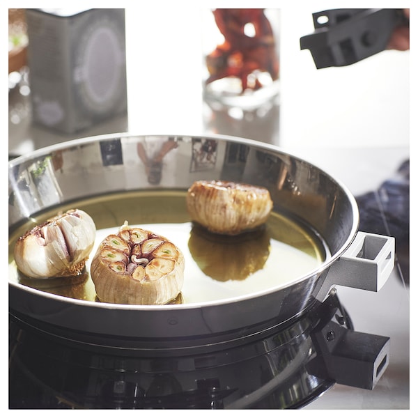 IKEA SLÄTROCKA cookware set with detachable handle Stainless Steel, Ikea Ireland | 4589LSXEU