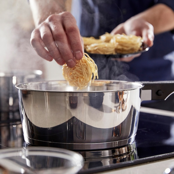 IKEA SLÄTROCKA cookware set with detachable handle Saucepan Stainless Steel, Ikea Ireland | 0782HJLEK