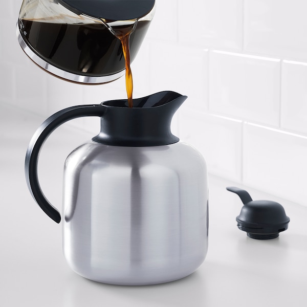 IKEA SLUKA Vacuum flask, stainless steel, Ikea Ireland | 3905NGAWE