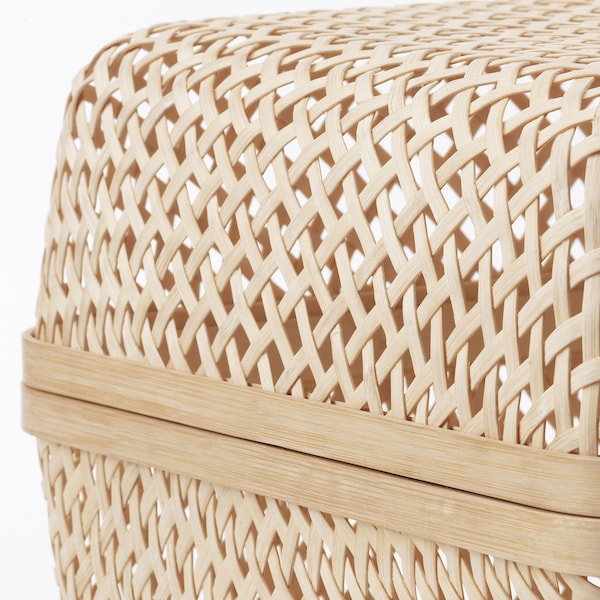IKEA SMARRA box with lid, natural, 11 ¾x11 ¾x9 in, Ikea Ireland | 5370YBZFT