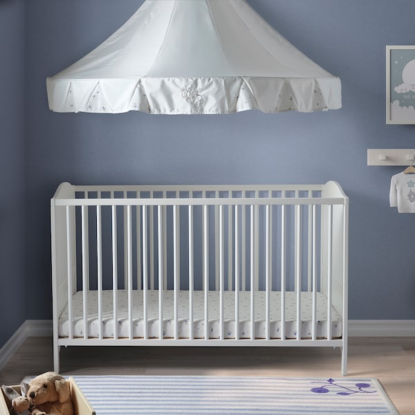 IKEA SMÅGÖRA crib, 27 1/2x52 in White, Ikea Ireland | 0376NAJHE