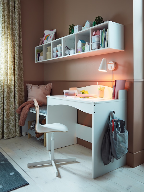 IKEA SMÅGÖRA desk, white, 36 5/8x20 1/8 in, Ikea Ireland | 2716MXVWD