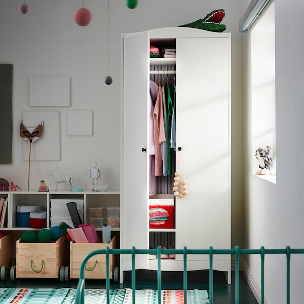 IKEA SMÅGÖRA wardrobe, white, 31 1/2x19 5/8x73 5/8 in, Ikea Ireland | 4382PDBXE