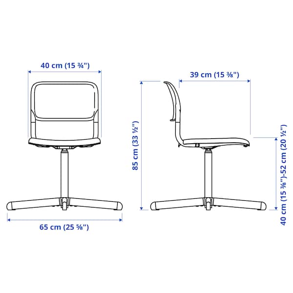 IKEA SMÄLLEN swivel chair, black, Ikea Ireland | 4872DMZUG