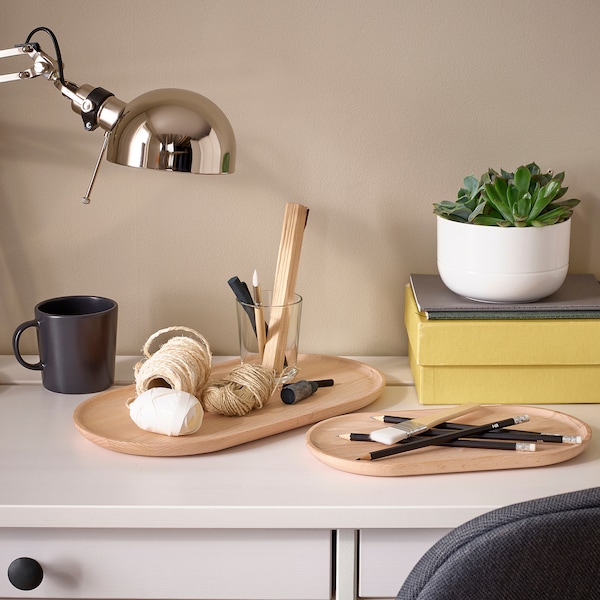 IKEA SMÖRLING serving tray, set of 2, beech, Ikea Ireland | 5290BSCIU