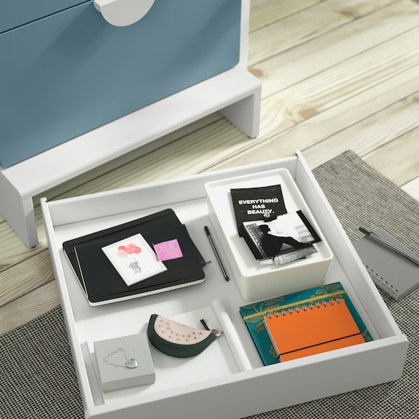 IKEA SMÅSTAD / UPPFÖRA bookcase, with 2 drawers, 23 5/8x25 5/8x77 1/8 in White, Ikea Ireland | 6347YGSAU
