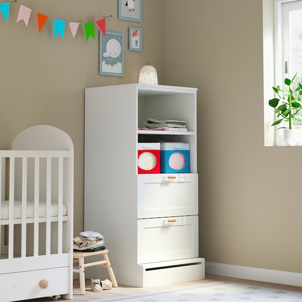 IKEA SMÅSTAD / UPPFÖRA bookcase, with frame/with 2 drawers, 23 5/8x25 5/8x53 1/2 in White, Ikea Ireland | 3709IETCA