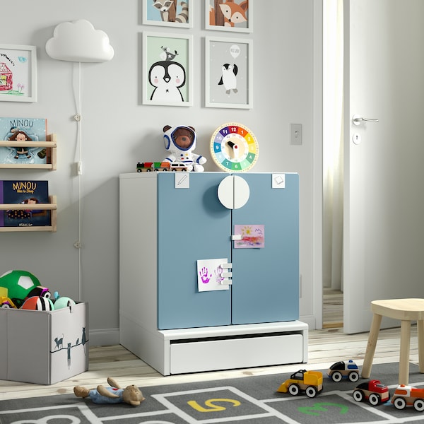 IKEA SMÅSTAD / UPPFÖRA cabinet, 23 5/8x25 5/8x29 7/8 in Blue, Ikea Ireland | 6592FKMBG