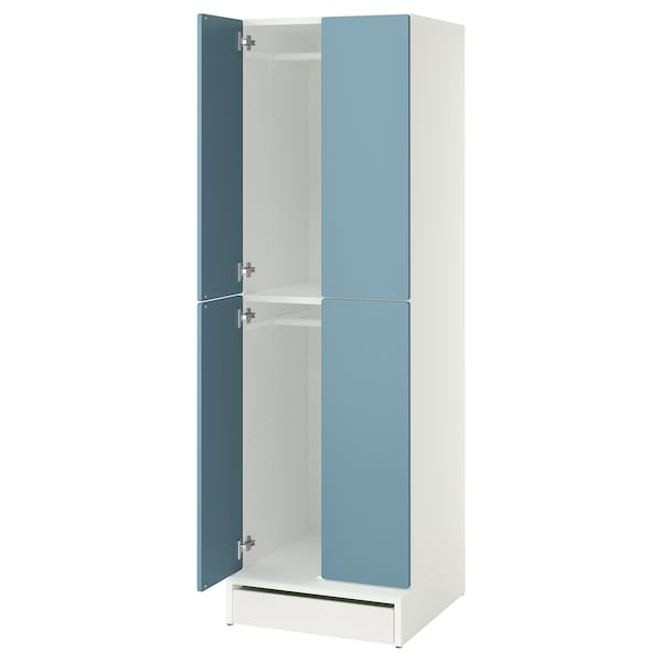 IKEA SMÅSTAD / UPPFÖRA wardrobe, 23 5/8x25 5/8x77 1/8 in Blue, Ikea Ireland | 3710VTRZO