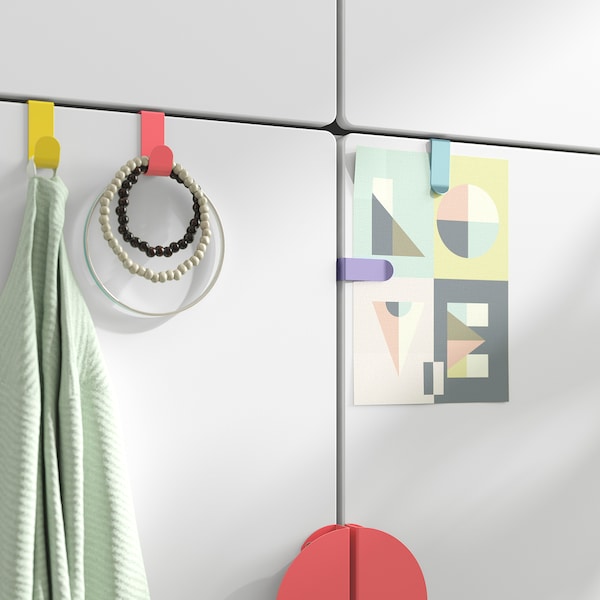 IKEA SMÅSTAD / UPPFÖRA wardrobe, with 2 clothes rails, 23 5/8x25 5/8x77 1/8 in White, Ikea Ireland | 7548SDQPT