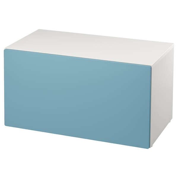 IKEA SMÅSTAD bench with toy storage, 35 3/8x20 1/2x18 7/8 in White / Blue, Ikea Ireland | 6108HCJNQ