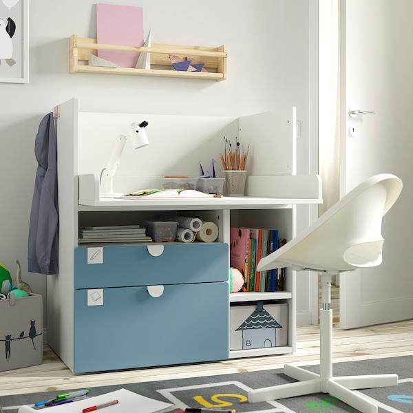 IKEA SMÅSTAD changing table, 35 3/8x31 1/2x39 3/8 in Blue, Ikea Ireland | 6420MNUAE