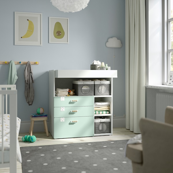 IKEA SMÅSTAD changing table, 35 3/8x31 1/2x39 3/8 in Green, Ikea Ireland | 6947QKHMB