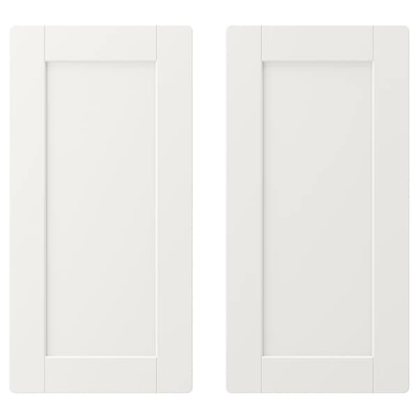 IKEA SMÅSTAD door, 11 3/4x23 5/8 in, 2 pack White / With Frame, Ikea Ireland | 0264MWORT