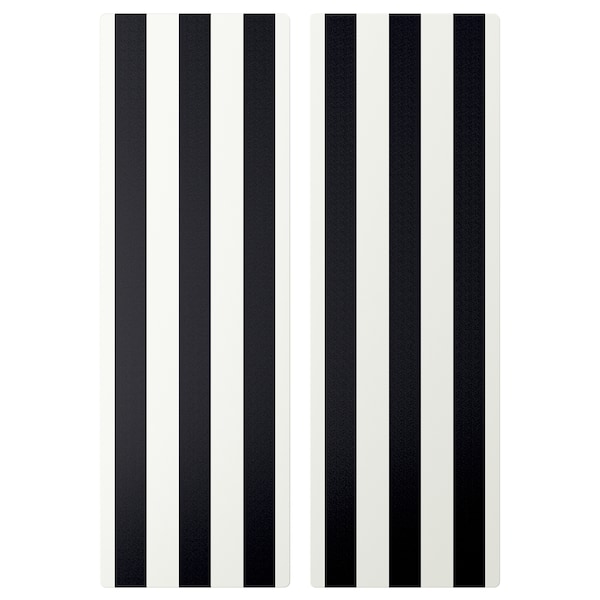 IKEA SMÅSTAD door, 11 3/4x35 3/8 in, 2 pack Black / White Stripe, Ikea Ireland | 2167VHNTR