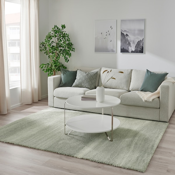 IKEA SÖNDERÖD rug, light gray-green, 5'7 inx7'10 in Light Gray Green, Ikea Ireland | 5894AWORY
