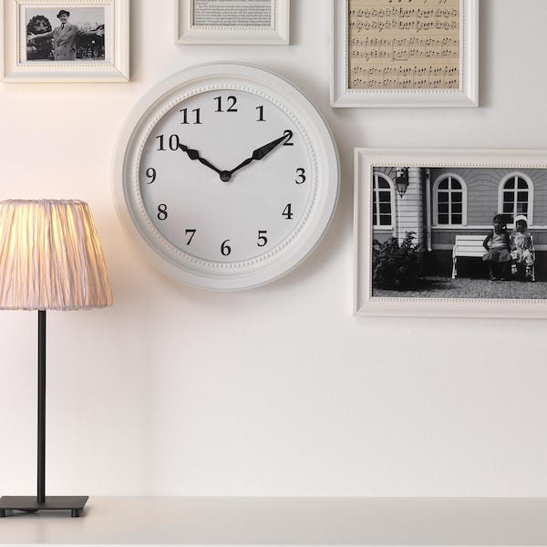 IKEA SÖNDRUM wall clock, white, 13 ¾ in, Ikea Ireland | 4950TSNVU