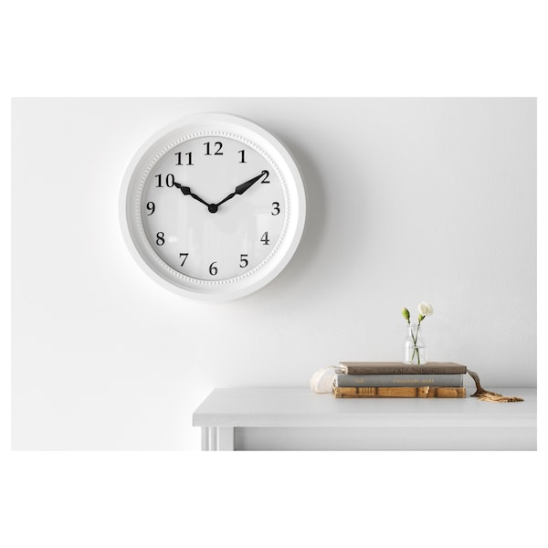 IKEA SÖNDRUM wall clock, white, 13 ¾ in, Ikea Ireland | 4950TSNVU