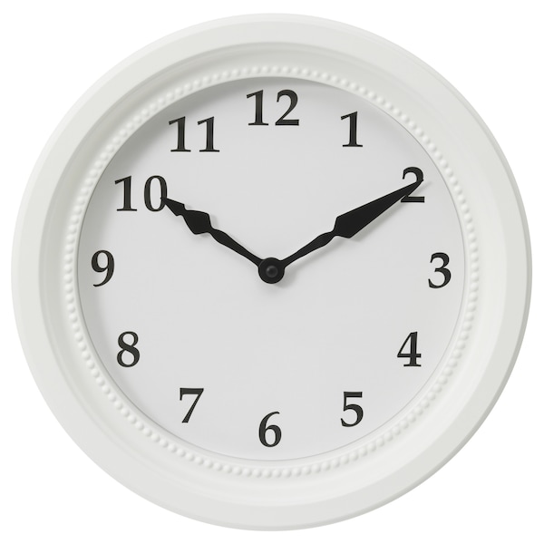 IKEA SÖNDRUM wall clock, white, 13 ¾ in, Ikea Ireland | 4950TSNVU