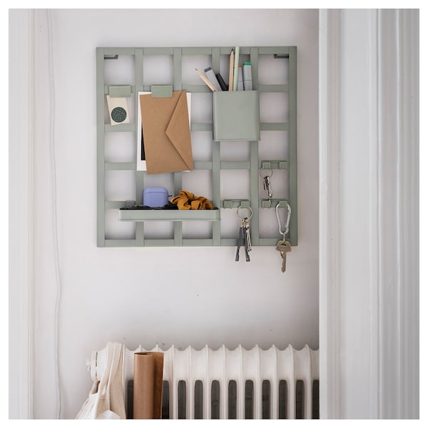 IKEA SNICKRA 8-piece storage board set, gray-green, 15x15 in, Ikea Ireland | 8365LDAZW