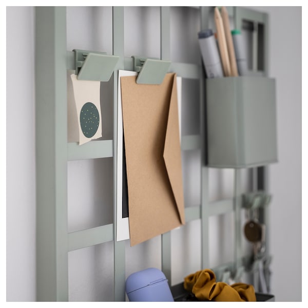 IKEA SNICKRA 8-piece storage board set, gray-green, 15x15 in, Ikea Ireland | 8365LDAZW