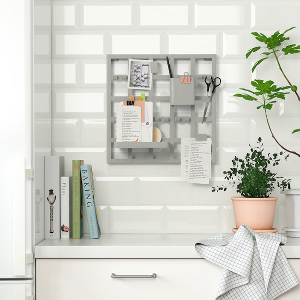 IKEA SNICKRA 8-piece storage board set, gray-green, 15x15 in, Ikea Ireland | 8365LDAZW