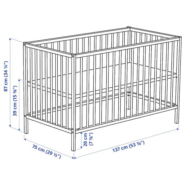 IKEA SNIGLAR Crib, beech, 27 1/2x52 in, Ikea Ireland | 0394UQEVT
