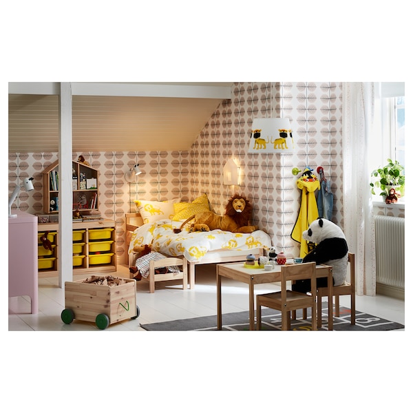 IKEA SNIGLAR bed frame with slatted bed base, 27 1/2x63 in Beech, Ikea Ireland | 9218NGZHI